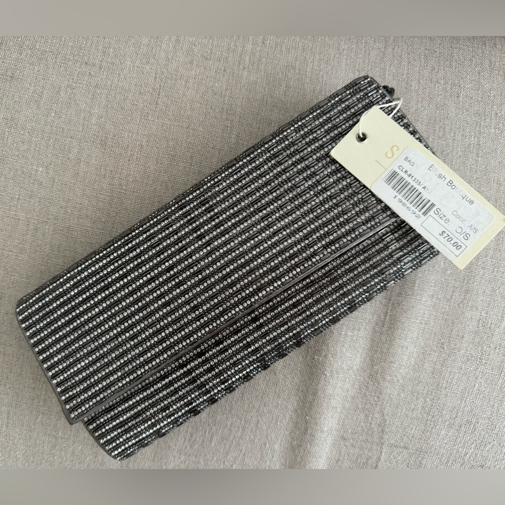 Starlet Rhinestone Clutch (with detachable chain); NEW w/tags!!